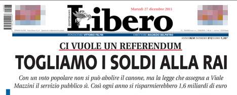 libero abolizione canone rai