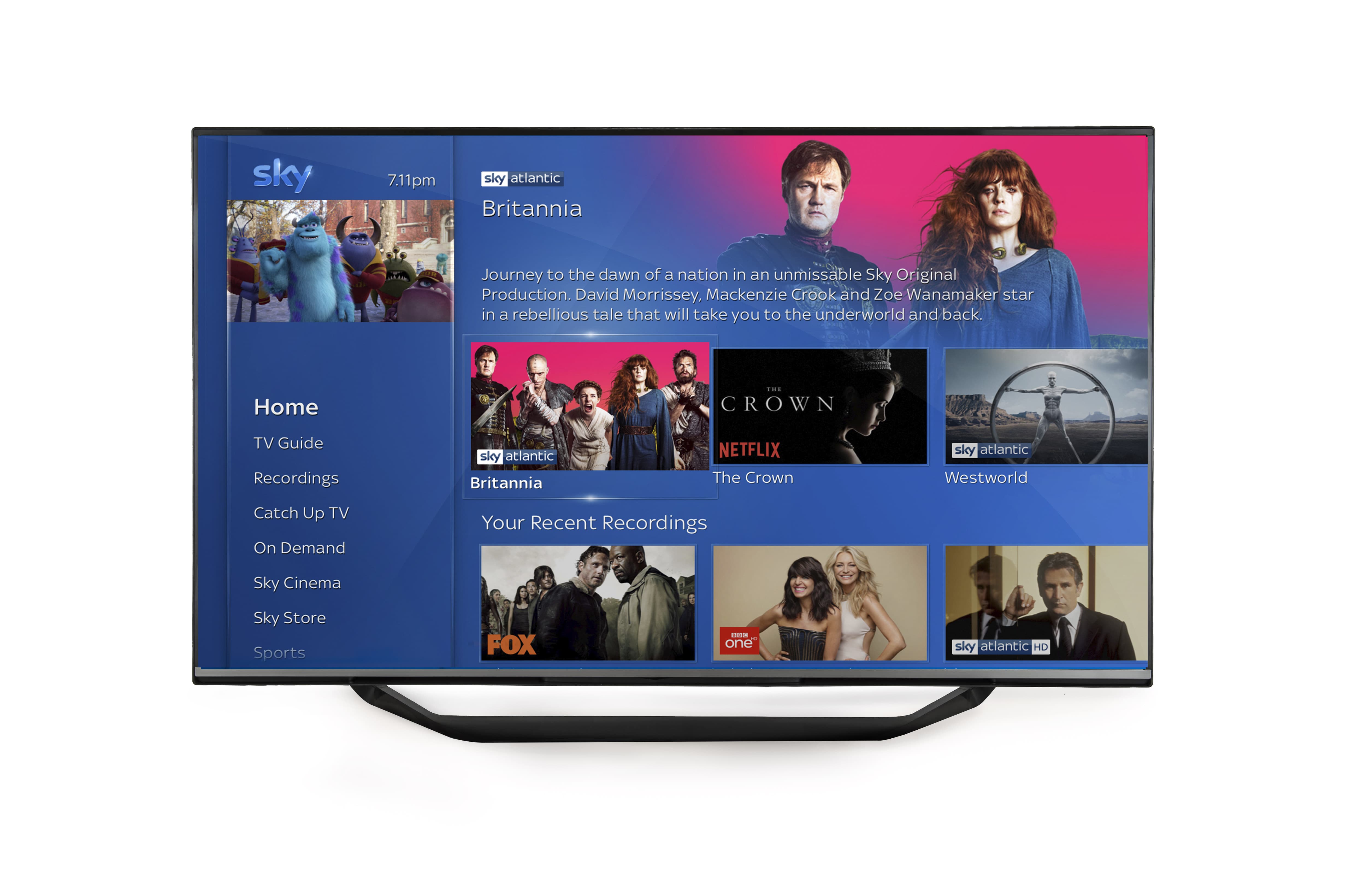 Sky Q Netflix interface 