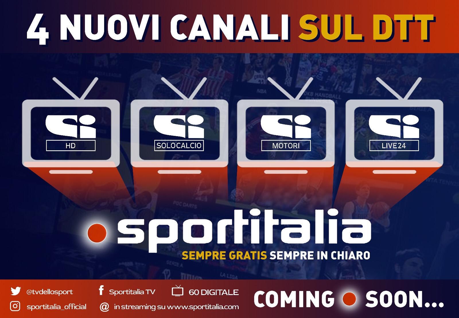 sportitalia 4 nuovi  canali hbbtv