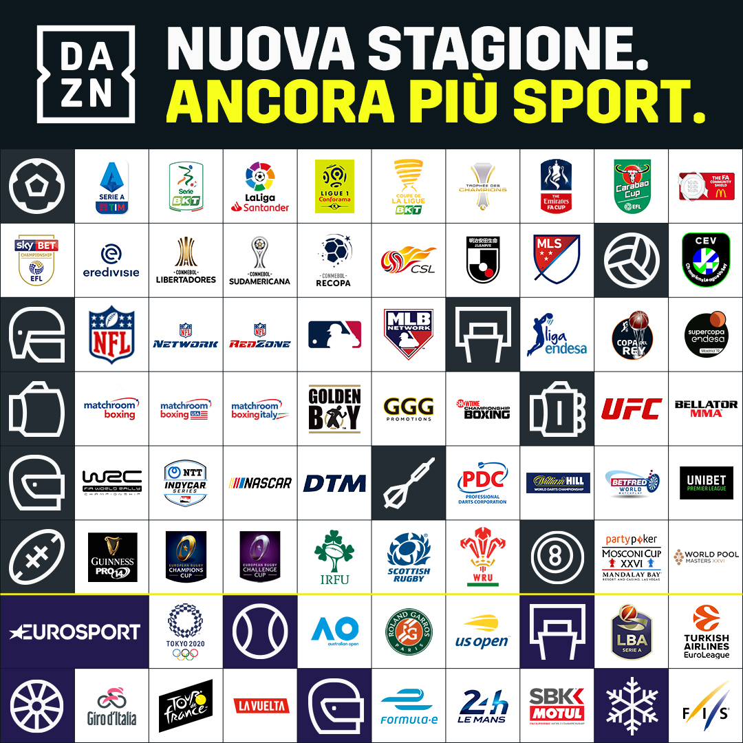 dazn nuova stagione 2019-20