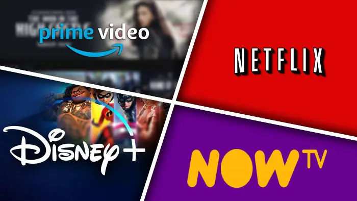 amazon prime video netflix nowtv disneyplus