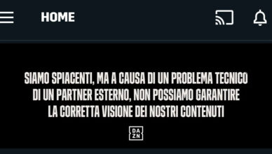 dazn bloccato