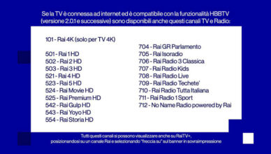 canali tematici rai hd