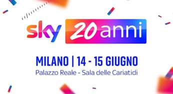 Sky Italia compie 20 anni. A Milano un evento per celebrare la pay-tv
